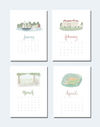 ** PREORDER** 2024 Hello From New England Desktop Calendar