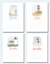 **PREORDER** 2024 Lighthouses of New England Desktop Calendar