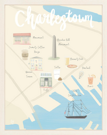  Charlestown Massachusetts Map Print