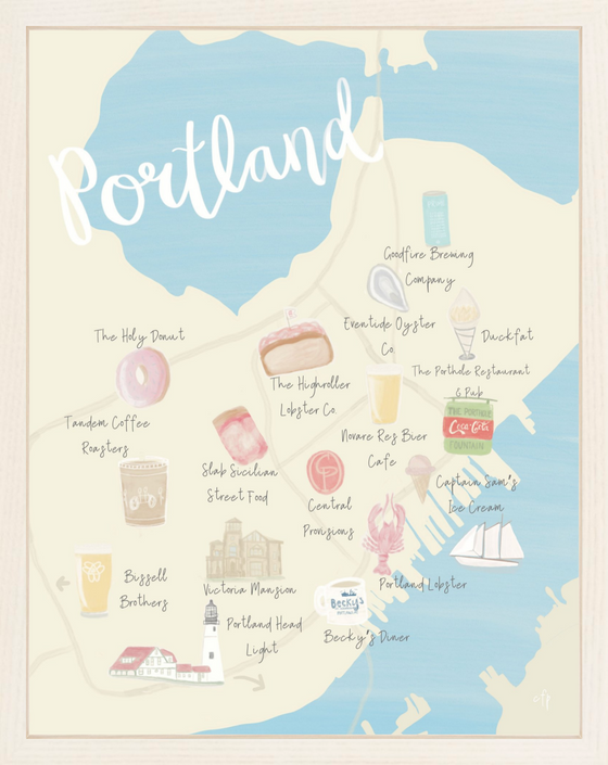 Portland, ME Map Print