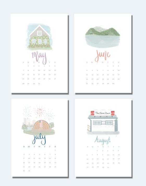 ** PREORDER** 2024 Hello From New England Desktop Calendar