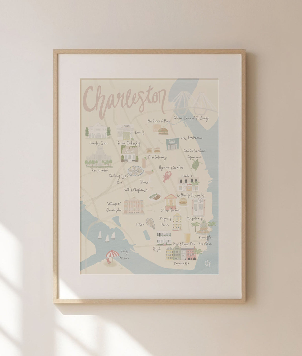 Charleston Map Print – Palm Prints