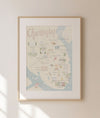 Charleston Map Print