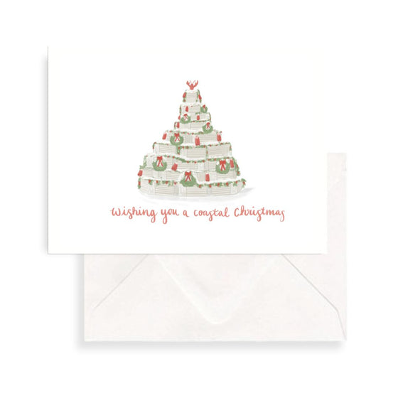 Lobster Trap Tree Greeting Card
