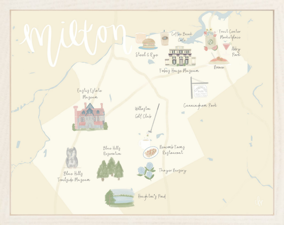 Milton Map Print