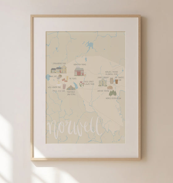 Norwell Map Print