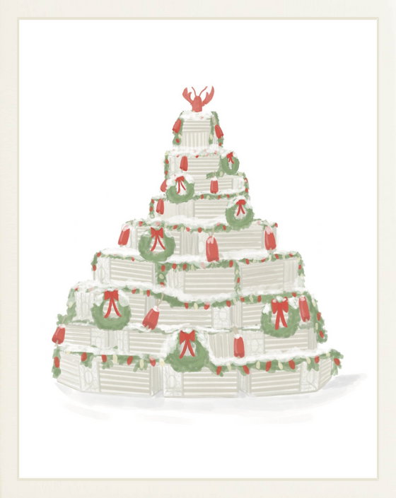 Lobster Trap Tree Print