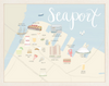 Seaport Boston Map Print (Horizontal or Vertical)