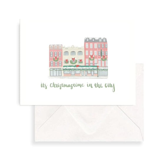 Christmastime in the City Greeting Card