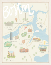  Boston Map Print