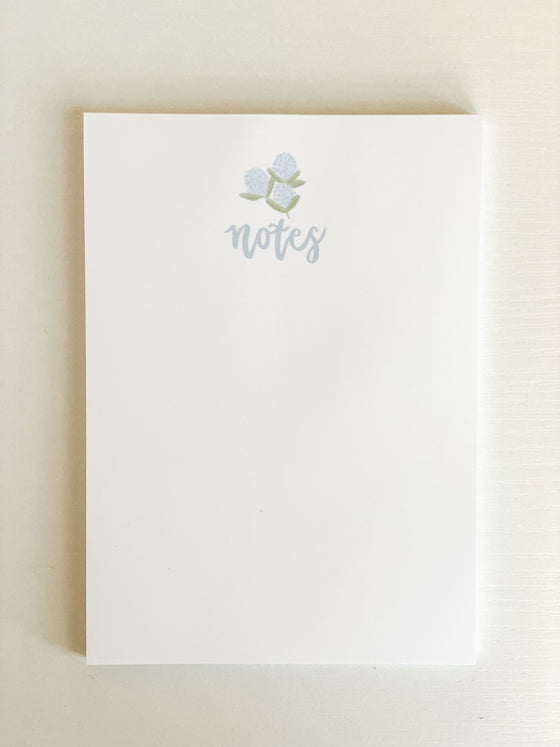 Hydrangea Notepad