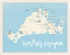 Martha’s Vineyard Map Print
