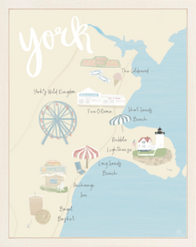  York, Maine Map Print