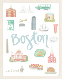  Boston Landmark Print