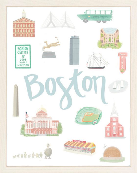 Boston Landmark Print