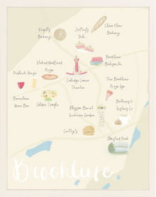  Brookline, MA Map Print