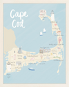 Cape Cod Map Print