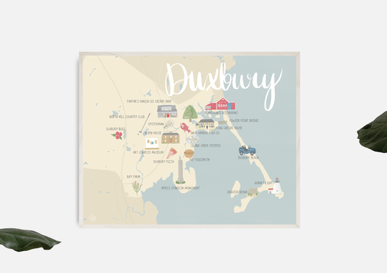 Duxbury Map Print