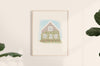 Rose Covered Cottage Print