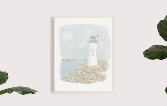 Scituate Light Print