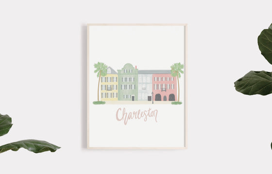 Rainbow Row Print