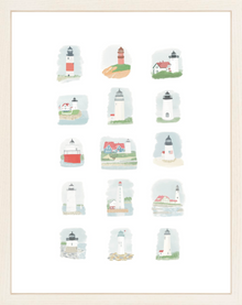  Lighthouses of New England Print