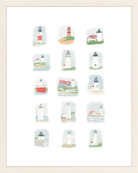 Lighthouses of New England Print