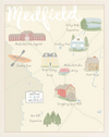 Medfield Map Print