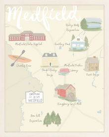  Medfield Map Print