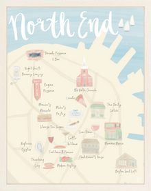  North End Map Print