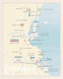  Ogunquit Map Print