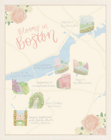  Blooms In Boston Map Print